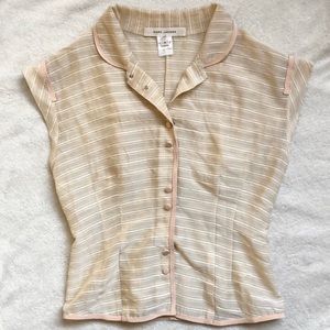 Marc Jacobs sheer button up blouse